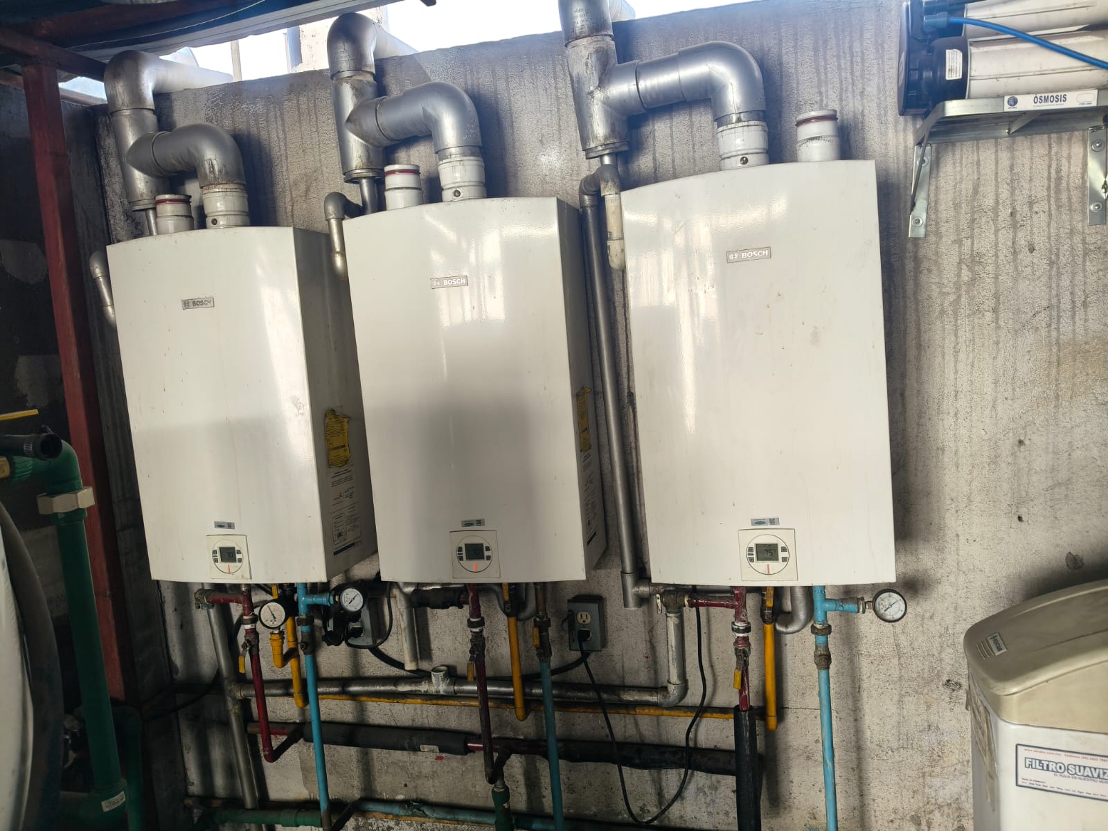 Instalación de equipos de calentamiento