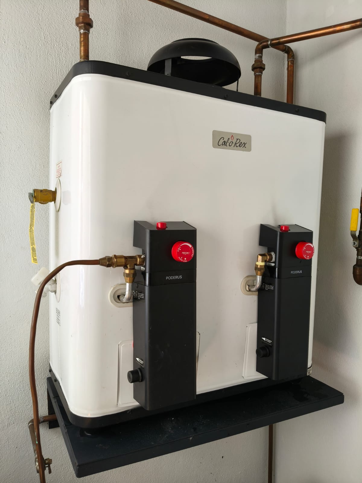Boiler instalado en un espacio residencial